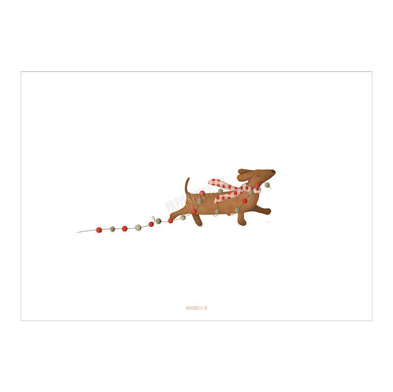 carte-chien-de-noel-papier-poetic