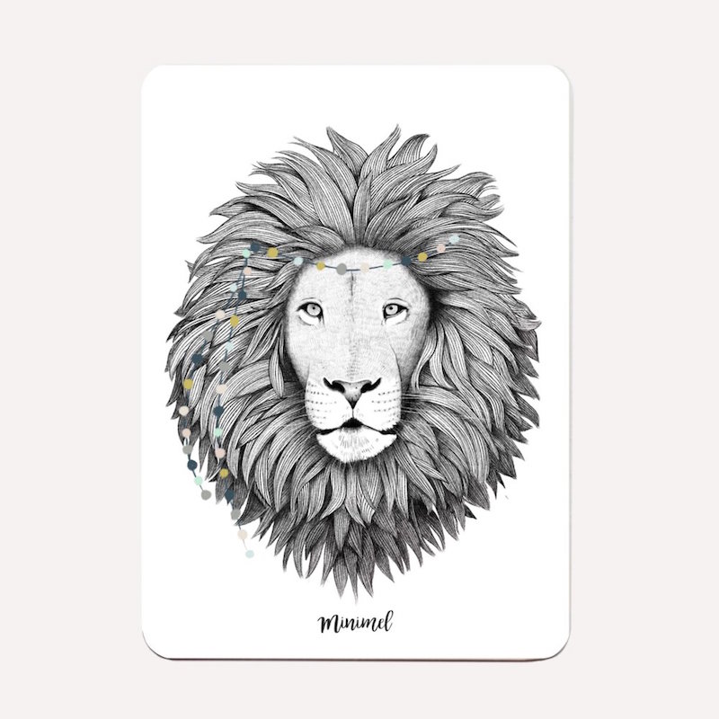 Carte Lion Minimel Le Joli Shop