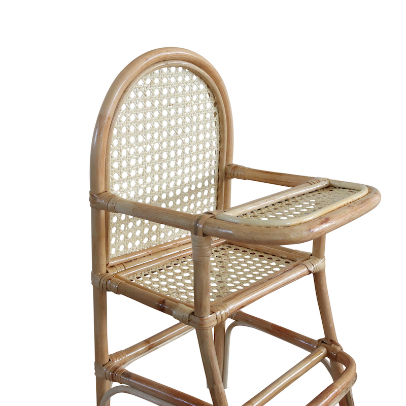 Chaise haute poupée rotin Clearance