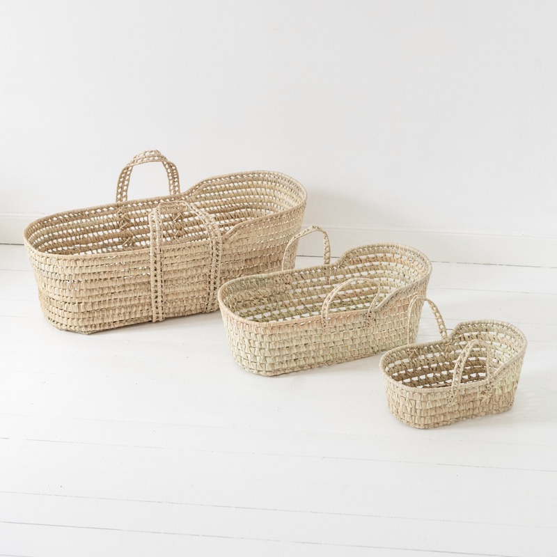 Couffin En Paille Pour Bebe Avec Rebord Le Joli Shop
