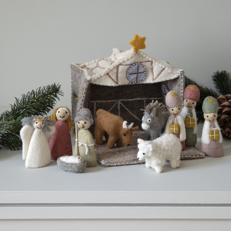 creche-de-noel-laine