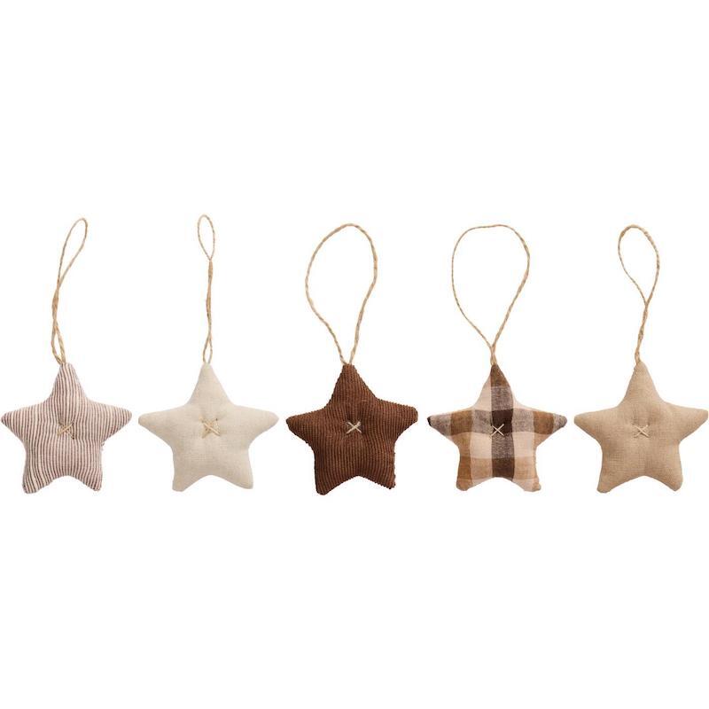 etoiles-tissu-marron