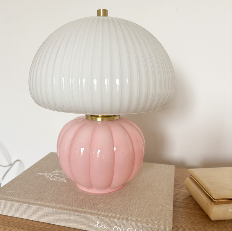 lampe-verre-rose