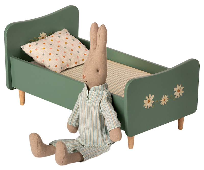 lit-en-bois-mini-vert-maileg