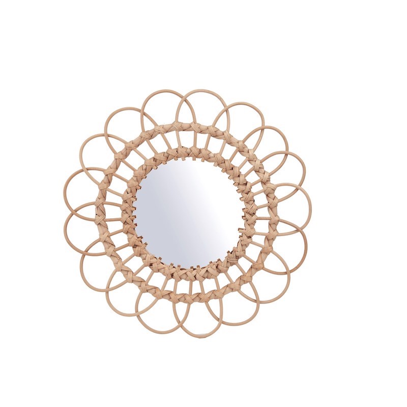miroir-fleur-rotin-medium