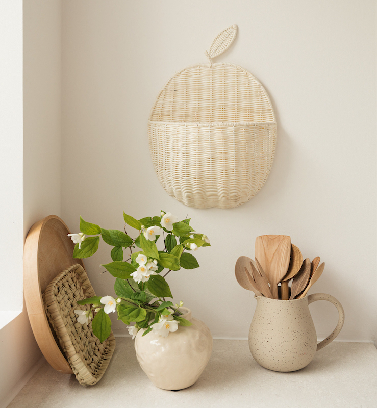 panier-mural-beige-pomme