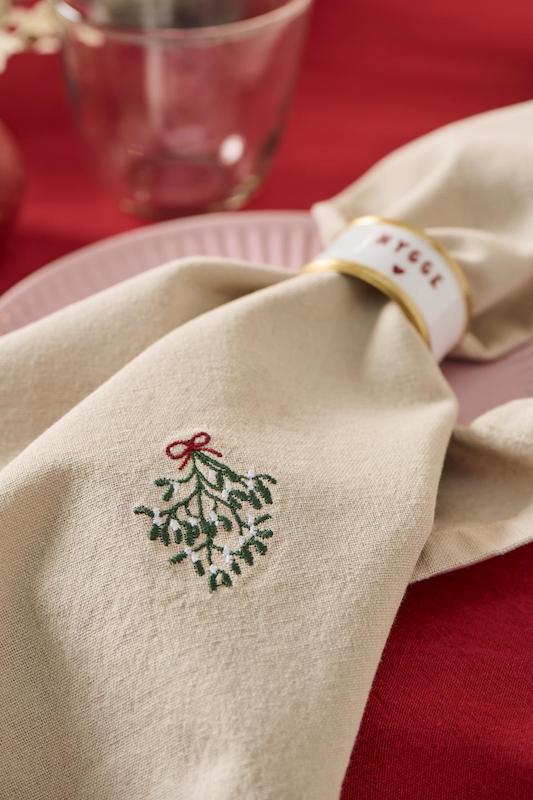 serviette-de-table-branche-de-houx
