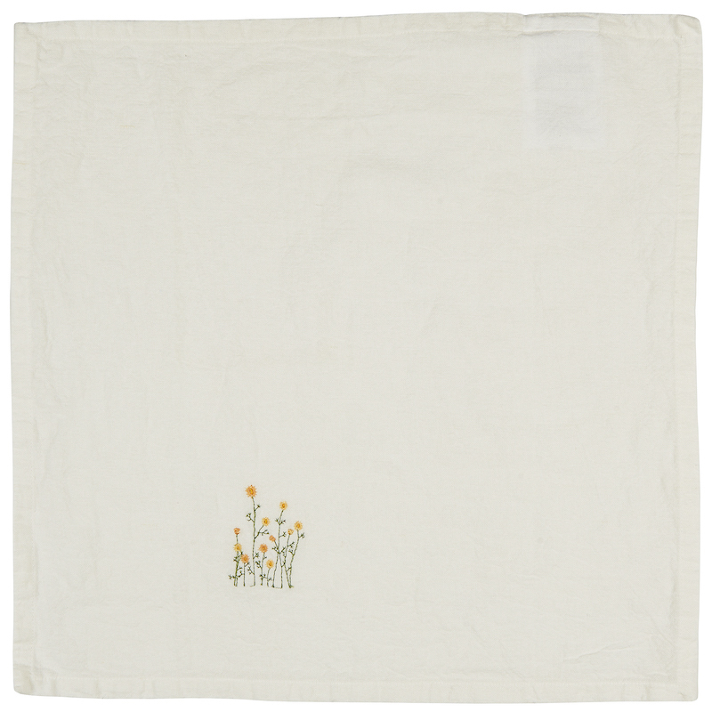 serviette-de-table-fleurs