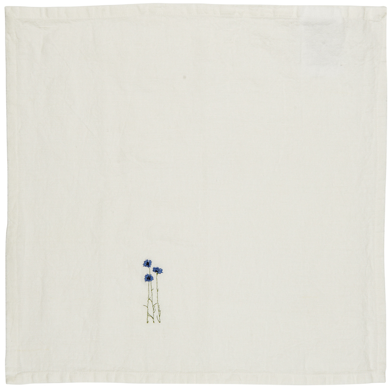 serviette-en-coton-fleurs