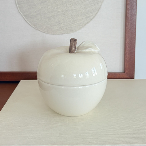 bougie-pomme-beige-vanille