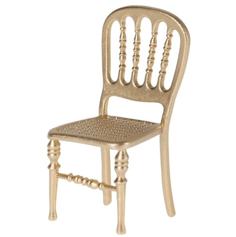 chaise-maileg-dorée