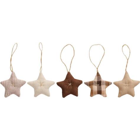 etoiles-tissu-marron