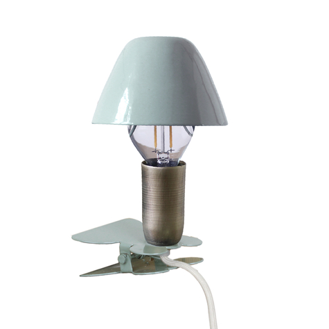 lampe-clip-champignon-verte