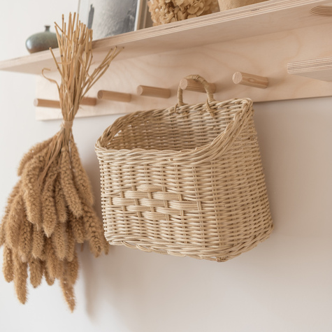 Petit panier de rangement en rotin - 29x20x15 - ON RANGE TOUT