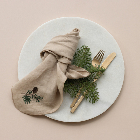 serviette-pomme-de-pin-maileg-lin