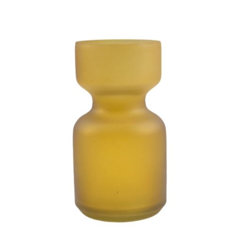 vase-moutarde-verre-mat